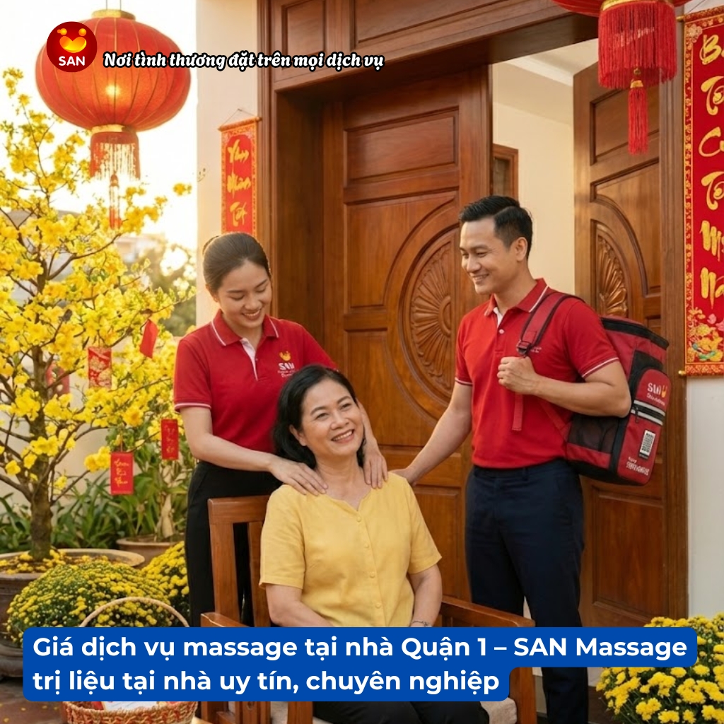 Giá dịch vụ massage tại nhà Quận 1