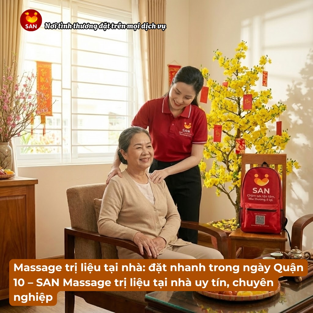 Massage trị liệu tại nhà Quận 10