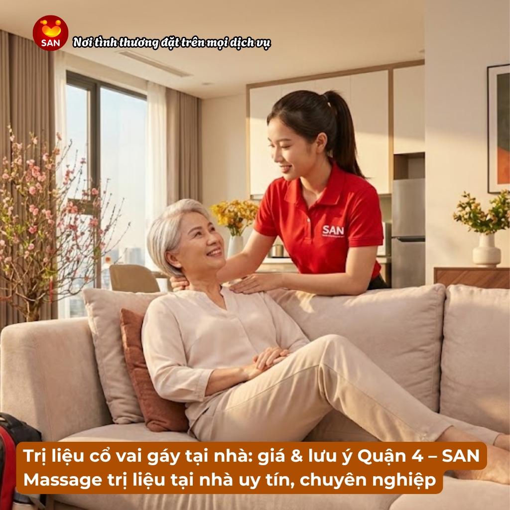 trị liệu cổ vai gáy tại nhà